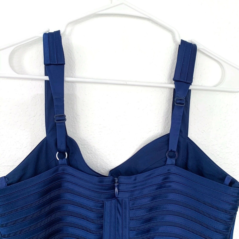BCBGMAXAZRIA Blue Bandage Cocktail Rivas Dress - Picture 6 of 8